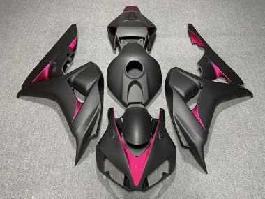 Erschwingliche Honda CBR1000RR Motorrad Verkleidung 2006-2007 - Matt Schwarz Rosa