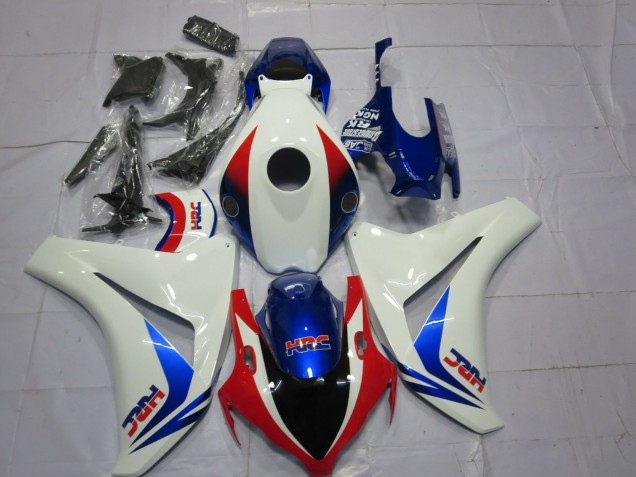 Erschwingliche Honda CBR1000RR Motorrad Verkleidung 2008-2011 - Weiss Rot Blau OEM Stil HRC
