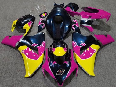 Erschwingliche Honda CBR1000RR Motorrad Verkleidung 2008-2011 - Dunkel Blau Rosa Gelb Red Bull
