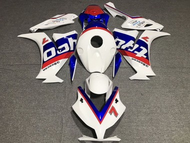 Erschwingliche Honda CBR1000RR Motorrad Verkleidung 2012-2016 - Weiss Rot Blau Tyco