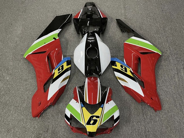 Erschwingliche Honda CBR1000RR Motorrad Verkleidung 2004-2005 - Weiss Rot Grun Gelb Glanzendes Schwarz 6