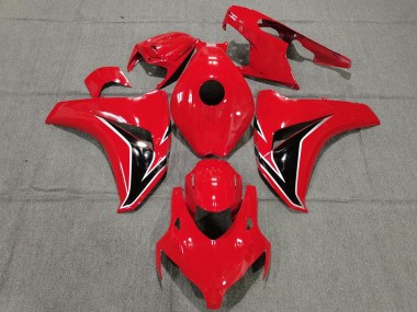 Erschwingliche Honda CBR1000RR Motorrad Verkleidung 2008-2011 - Rot Glanzendes Schwarz OEM Stil