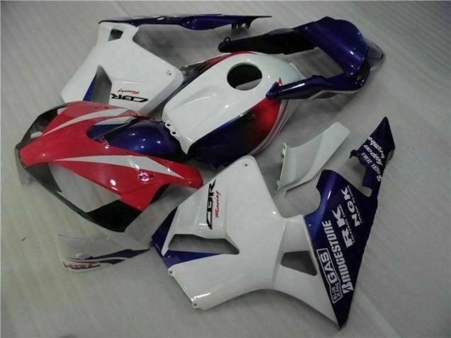 Erschwingliche Honda CBR600RR Motorrad Verkleidung 2003-2004 - Weiss Rot Blau