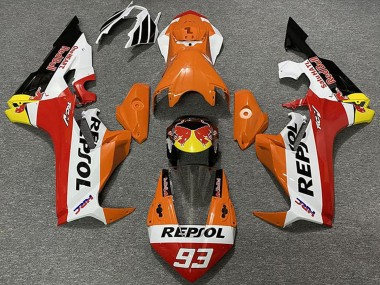 Erschwingliche Honda CBR1000RR Motorrad Verkleidung 2017-2023 - Orange Weiss Gelb Rot Glanzendes Schwarz Red Bull Repsol 93