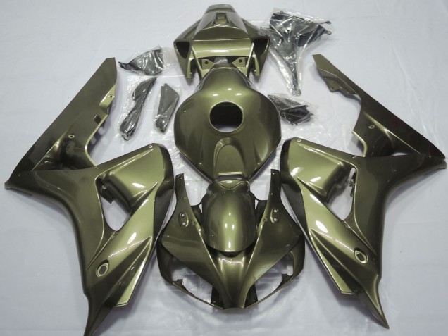 Erschwingliche Honda CBR1000RR Motorrad Verkleidung 2006-2007 - Olive Grun