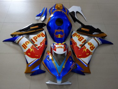 Erschwingliche Honda CBR1000RR Motorrad Verkleidung 2012-2016 - Weiss Blau Gold Red Bull