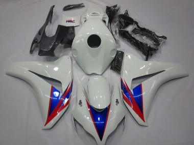 Erschwingliche Honda CBR1000RR Motorrad Verkleidung 2008-2011 - Weiss Blau Rot