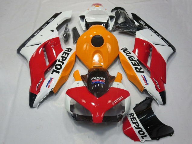 Erschwingliche Honda CBR1000RR Motorrad Verkleidung 2004-2005 - Weiss Orange Rot Glanzendes Schwarz Repsol HRC