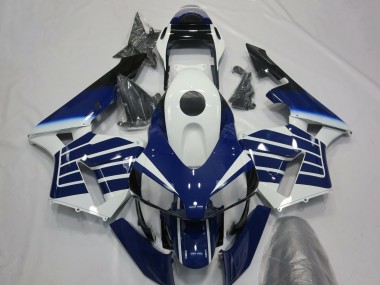 Erschwingliche Honda CBR600RR Motorrad Verkleidung 2003-2004 - Weiss Blau