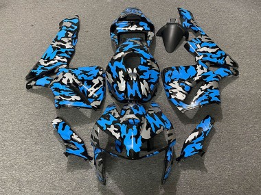 Erschwingliche Honda CBR600RR Motorrad Verkleidung 2005-2006 - Camouflage Blau
