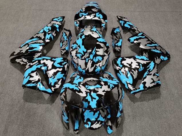Erschwingliche Honda CBR600RR Motorrad Verkleidung 2005-2006 - Camouflage Hellblau