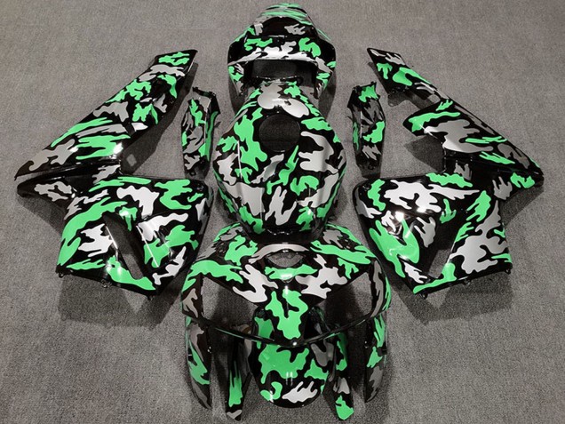 Erschwingliche Honda CBR600RR Motorrad Verkleidung 2005-2006 - Camouflage Hellgrun
