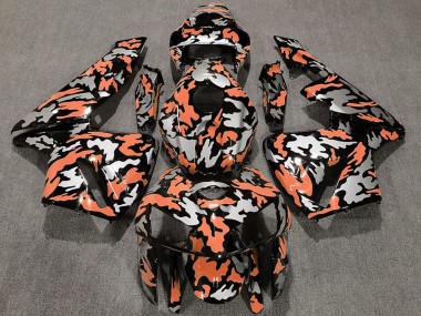 Erschwingliche Honda CBR600RR Motorrad Verkleidung 2005-2006 - Camouflage Hellorange