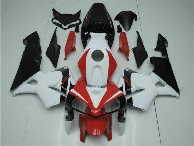 Erschwingliche Honda CBR600RR Motorrad Verkleidung Kit 2005-2006 - Weiss Rot Schwarz