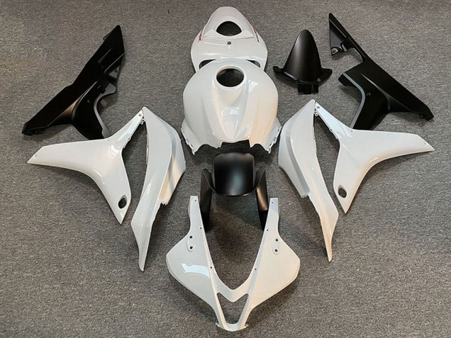 Erschwingliche Honda CBR600RR Motorrad Verkleidung 2007-2008 - Weiss Matt Schwarz