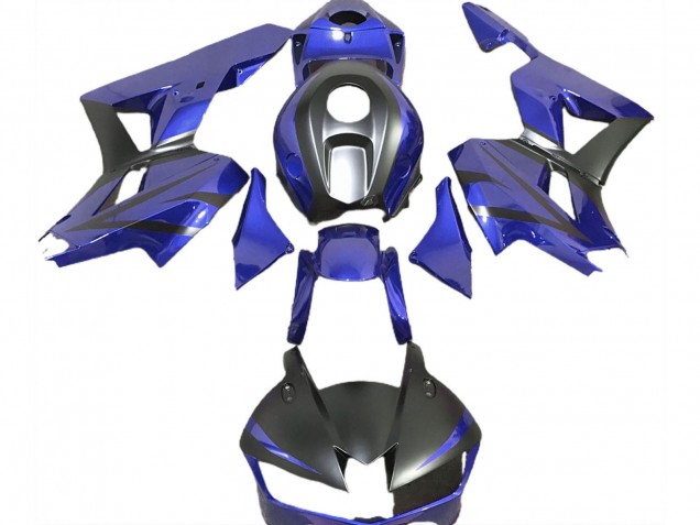 Erschwingliche Honda CBR600RR Motorrad Verkleidung 2013-2023 - Blau Matt Schwarz