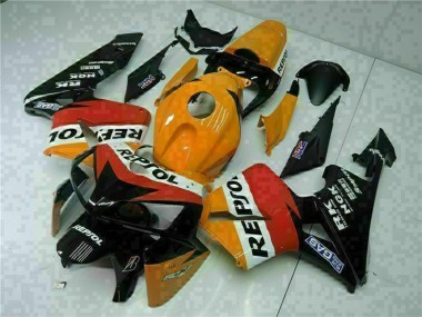 Erschwingliche Honda CBR600RR Motorrad Verkleidung 2005-2006 - Orange Weiss Rot Schwarz Repsol