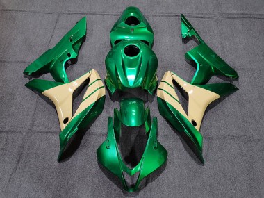 Erschwingliche Honda CBR600RR Motorrad Verkleidung 2007-2008 - Emerald Grun Tan