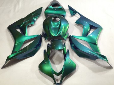 Erschwingliche Honda CBR600RR Motorrad Verkleidung 2007-2008 - Emerald Grun Schlichtes