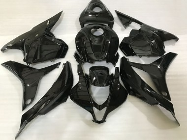 Erschwingliche Honda CBR600RR Motorrad Verkleidung 2009-2012 - Glanzendes Schwarz
