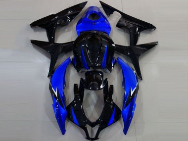 Erschwingliche Honda CBR600RR Motorrad Verkleidung 2007-2008 - Blau Glanzendes Schwarz
