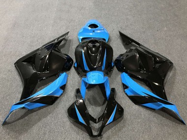 Erschwingliche Honda CBR600RR Motorrad Verkleidung 2009-2012 - Sky Blau Glanzendes Schwarz