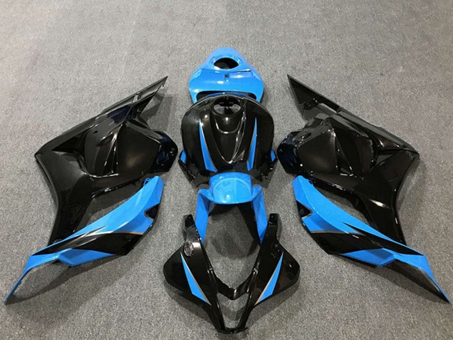 Erschwingliche Honda CBR600RR Motorrad Verkleidung 2009-2012 - Sky Blau Glanzendes Schwarz