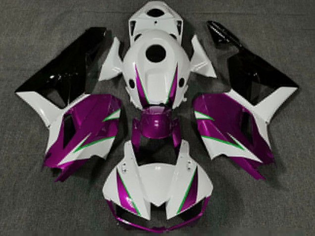 Erschwingliche Honda CBR600RR Motorrad Verkleidung 2013-2023 - Weiss Rosa Grun Glanzendes Schwarz