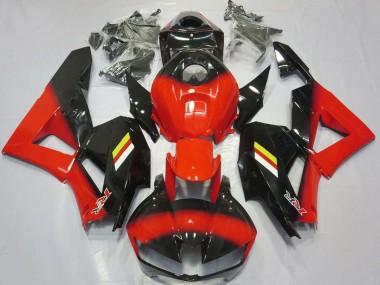 Erschwingliche Honda CBR600RR Motorrad Verkleidung 2013-2023 - Rot Glanzendes Schwarz Weiss Gelb