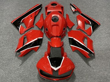 Erschwingliche Honda CBR600RR Motorrad Verkleidung 2013-2023 - Rot Schwarz Weiss Gelb