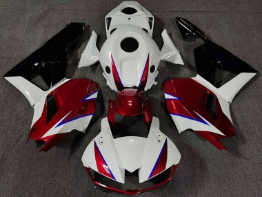 Erschwingliche Honda CBR600RR Motorrad Verkleidung 2013-2023 - Weiss Rot Blau Glanzendes Schwarz
