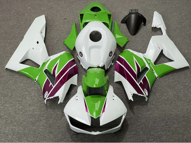 Erschwingliche Honda CBR600RR Motorrad Verkleidung 2013-2023 - Weiss Grun Lila