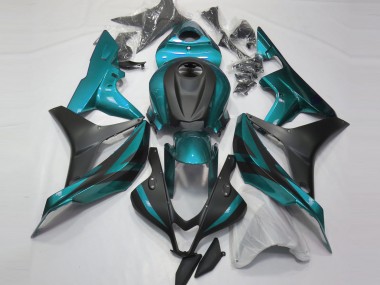 Erschwingliche Honda CBR600RR Motorrad Verkleidung 2007-2008 - Hellblau Matt Schwarz