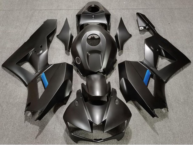 Erschwingliche Honda CBR600RR Motorrad Verkleidung 2013-2023 - Matt Schwarz Hellblau