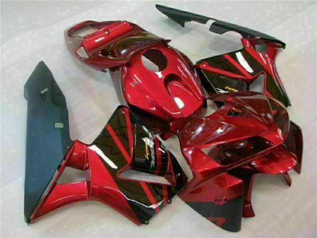 Erschwingliche Honda CBR600RR Motorrad Verkleidung 2005-2006 - Rot Schwarz