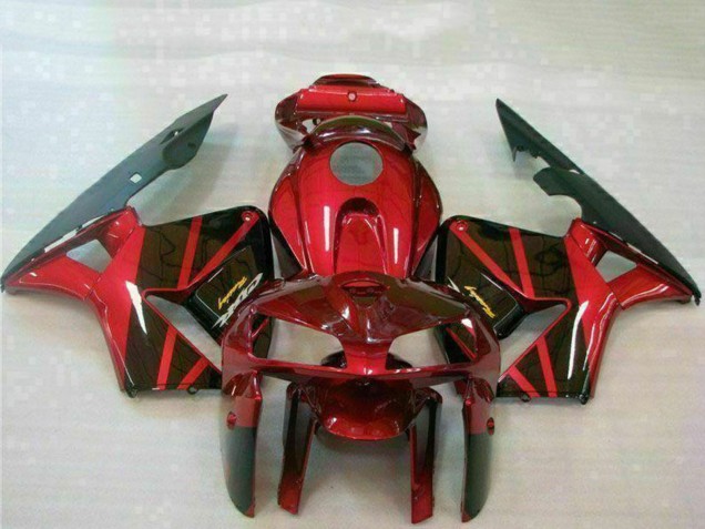 Erschwingliche Honda CBR600RR Motorrad Verkleidung 2005-2006 - Rot Schwarz