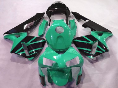 Erschwingliche Honda CBR600RR Motorrad Verkleidung 2003-2004 - Mint Grun Glanzendes Schwarz OEM Stil