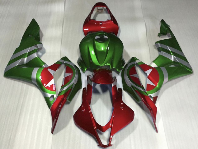 Erschwingliche Honda CBR600RR Motorrad Verkleidung 2007-2008 - Rot Grun Captain America
