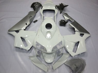 Erschwingliche Honda CBR600RR Motorrad Verkleidung 2003-2004 - Silber Weiss