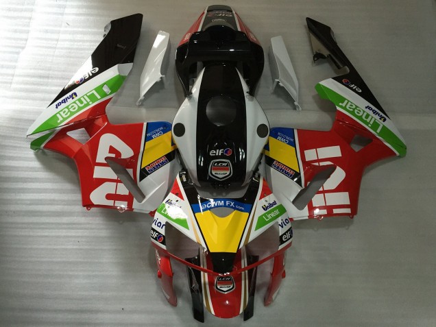 Erschwingliche Honda CBR600RR Motorrad Verkleidung 2005-2006 - Weiss Rot Givi