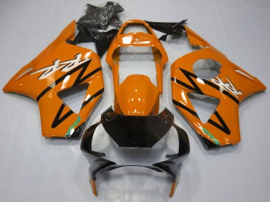 Erschwingliche Honda CBR954RR Motorrad Verkleidung 2002-2003 - Orange Glanzendes Schwarz