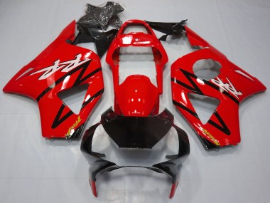 Erschwingliche Honda CBR954RR Motorrad Verkleidung 2002-2003 - Rot Glanzendes Schwarz