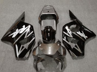 Erschwingliche Honda CBR954RR Motorrad Verkleidung 2002-2003 - Silber Glanzendes Schwarz