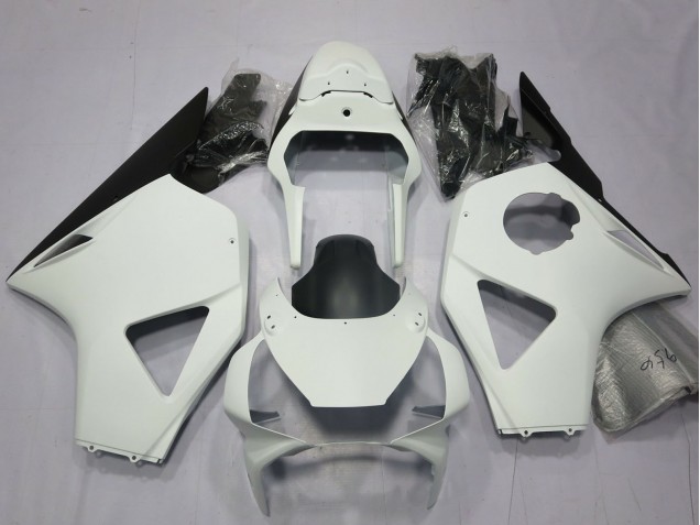 Erschwingliche Honda CBR954RR Motorrad Verkleidung 2002-2003 - Weiss Glanzendes Schwarz