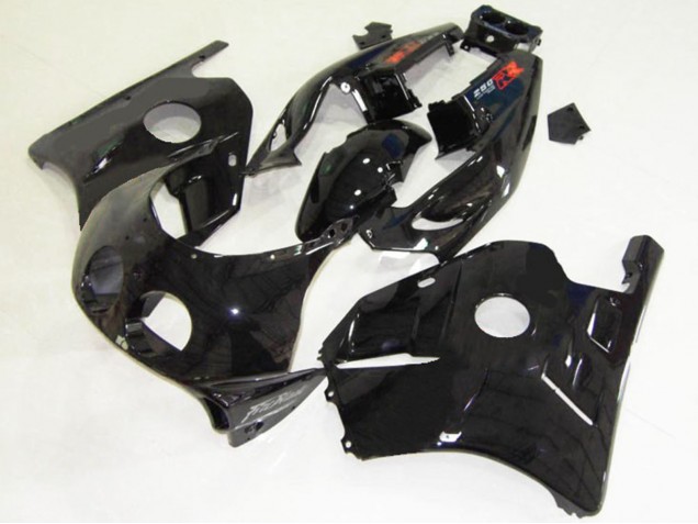 Erschwingliche Honda CBR250RR Motorrad Verkleidung 1990-1998 - Glanzendes Schwarz