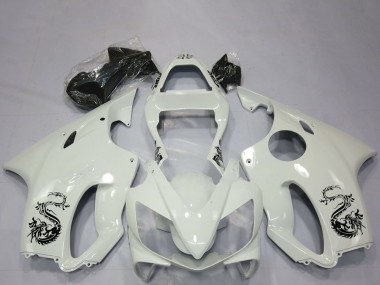 Erschwingliche Honda CBR600 F4i Motorrad Verkleidung 2001-2003 - Weiss Dragon