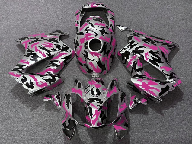 Erschwingliche Honda VFR 800 Motorrad Verkleidung 2002-2013 - Rosa Camouflage
