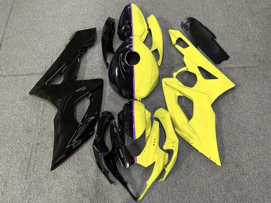 Erschwingliche Suzuki GSXR 1000 Motorrad Verkleidung 2005-2006 - Glanzendes Schwarz und Gelb