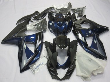 Erschwingliche Suzuki GSXR 1000 Motorrad Verkleidung 2009-2016 - Blau Silber Schwarz