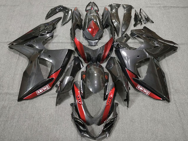 Erschwingliche Suzuki GSXR 1000 Motorrad Verkleidung 2009-2016 - Carbonfaser Rot